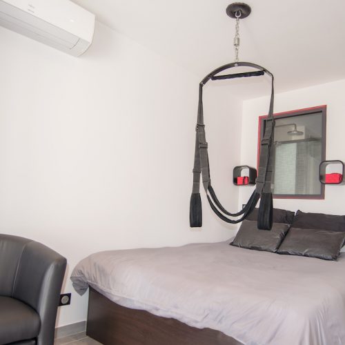 Cap d'Agde Naturist BDSM studio sex swing sling