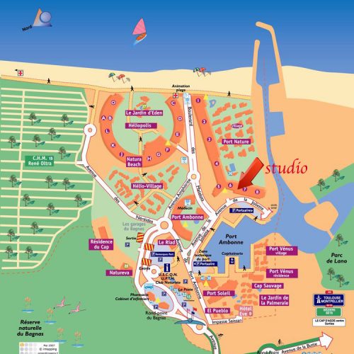 Cap d'Agde Port Nature Marina View map